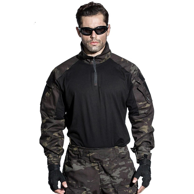 Тактична сорочка Emerson G3 Combat Shirt Camo Black - M - зображення 1