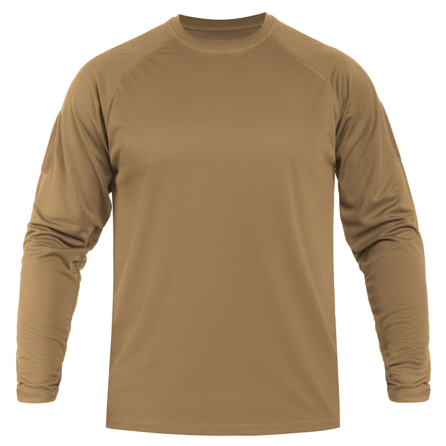 Футболка з довгим рукавом швидковисихаюча Sturm Mil-Tec TACTICAL LONG SLEEVE SHIRT QUICKDRY DARK COYOTE L (11082019) - зображення 1