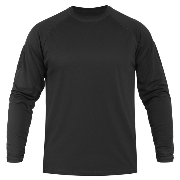 Футболка з довгим рукавом швидковисихаюча Sturm Mil-Tec TACTICAL LONG SLEEVE SHIRT QUICKDRY Black XL (11082002) - зображення 1