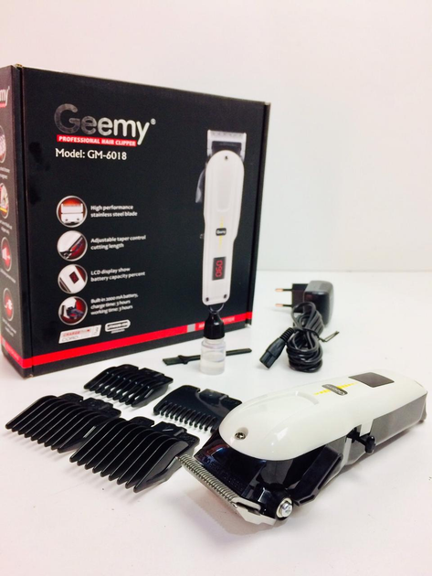 Машинка для стрижки волос 4 насадки Geemy – фото, отзывы ...