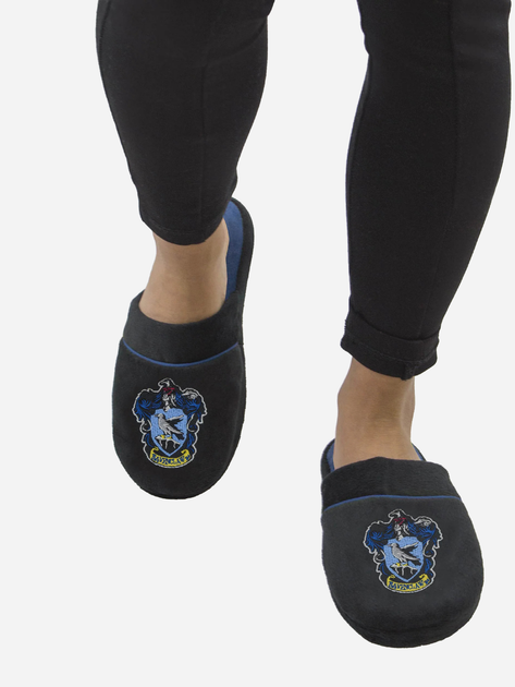 Жіночі домашні капці із закритим носком Distrineo Harry Potter - Ravenclaw Slippers S/M (36-40) Чорний/Синій (4895205600799) - зображення 2