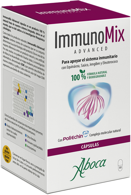 Дієтична добавка Aboca ImmunoMix Advanced 50 капсул (8032472024453) - зображення 1