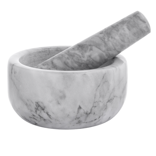 Moździerz Duka Marble marmurowy jasnoszary 11.8 x 6.2 cm (5904422203399) - obraz 1