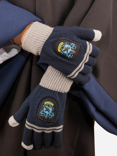 Rękawiczki z dotykowymi palcami Distrineo Harry Potter: Ravenclaw Tactile Gloves Niebieskie (3760166568338) - obraz 2