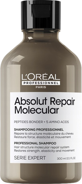 Szampon Loreal Absolut Repair Molecular wzmacniający strukturę włosów 300 ml (3474637153533) - obraz 1