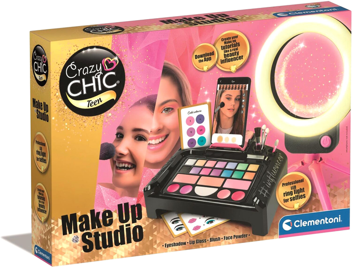 Набір косметики Clementoni Crazy Chic Tenn Make Up Studio (8005125187447) - зображення 1