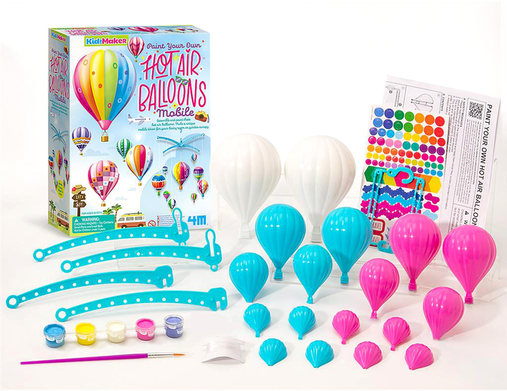 Zestaw kreatywny 4M Create and Decorate Your Hot Air Balloons (4893156047915) - obraz 5
