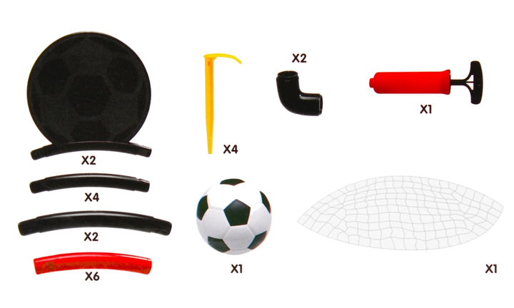 Bramka do piłki nożnej Mega Creative Soccer Goal z akcesoriami 105 x 74 x 53 cm (5903246489385) - obraz 4