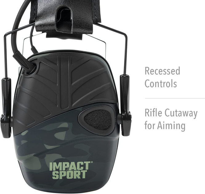 Наушники с активным шумоподавлением для стрельбы Howard Leight Impact Sport R-02527 MultiCam - изображение 3