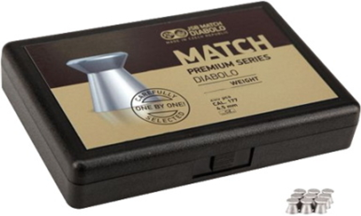 Пульки JSB Match Premium middle 0.52 г, кал.177(4.48 мм), 200 шт. - изображение 1