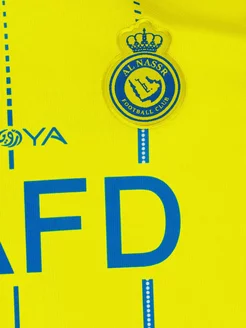 Форма футбольная детская Ronaldo (Роналдо) Al-Nasr «Аль-Наср» 2024, 28-150-155 см., желтая синяя - изображение 4