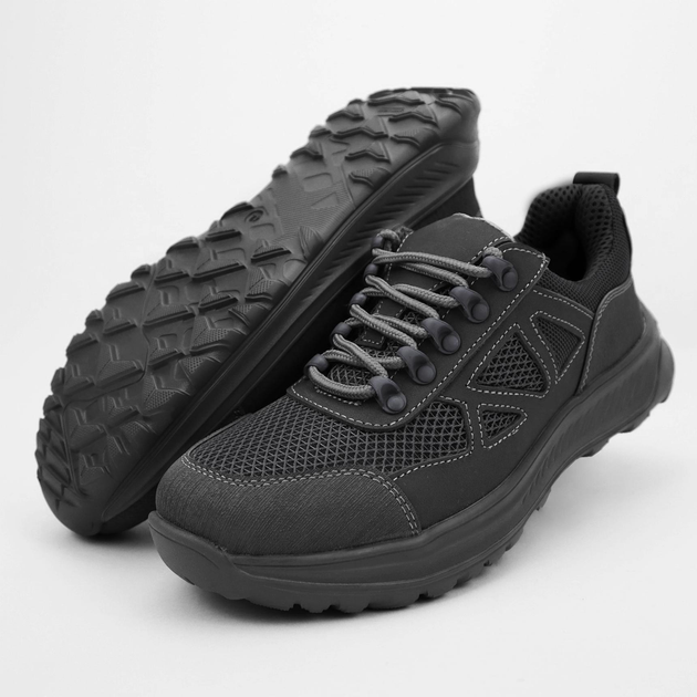 Шкіряні літні кросівки OKSY TACTICAL Black cross NEW арт. 070104-setka 41 розмір - зображення 1
