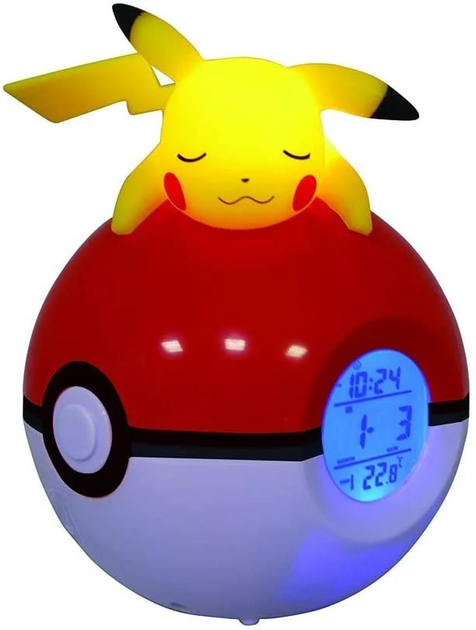 Нічник-будильник Pokemon Pikachu 52800POKE9 (3760158113546) - зображення 4