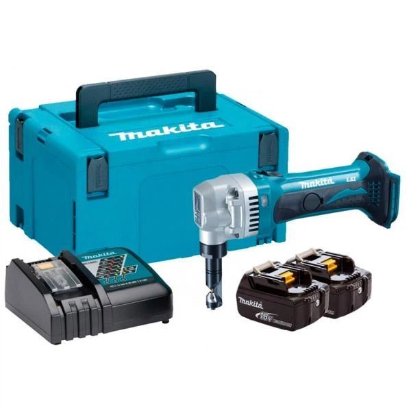 Акумуляторні ножиці по металу Makita DJN161RFJ + 2 акб 18 V 3 Ah + з/у + MakPac - зображення 2