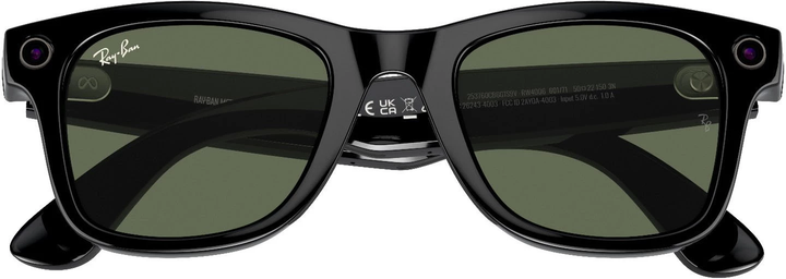 Смарт-очки Ray-Ban Meta Wayfarer Shiny Black Frame Green Lenses (RW4006 601/71 50-22) - Фото 6 Смарт-очки Ray-Ban Meta Wayfarer Shiny Black Frame Green Lenses (RW4006 601/71 50-22) - изображение 6