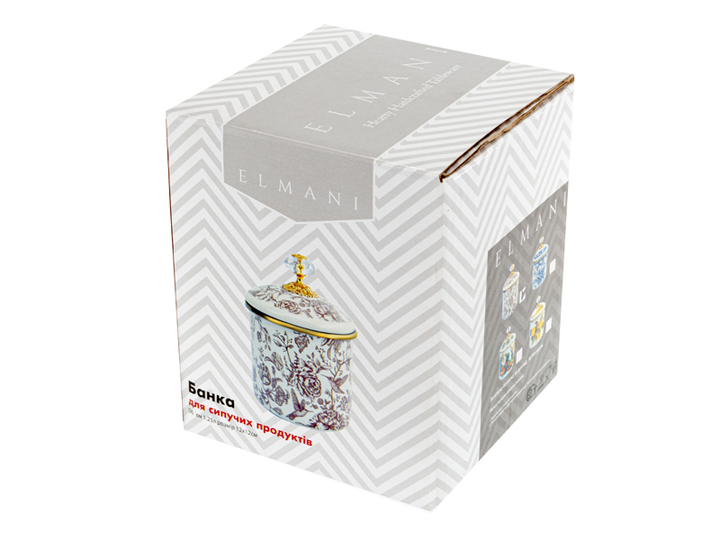 Банка для сыпучих продуктов "BUTTERFLY" Elmani с крышкой, 1,25 л, 12х12 см - изображение 9