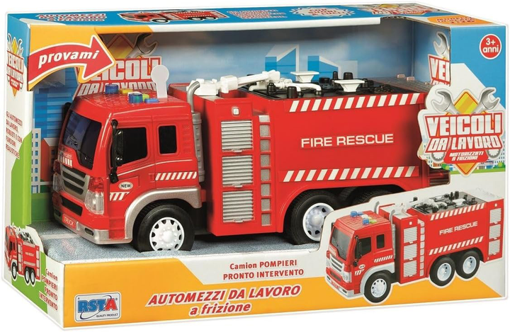 Пожежна машина RSTA Fire Rescue зі світлом і звуком (8004817111302) - зображення 1