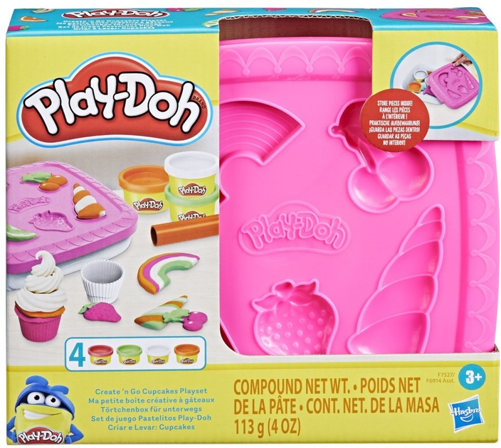 Zestaw kreatywny Hasbro Play-Doh Create'n Go Cupcakes (5010994196370) - obraz 1