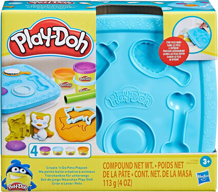 Zestaw kreatywny Hasbro Play-Doh Create'n Go Pets (5010994196387) - obraz 1