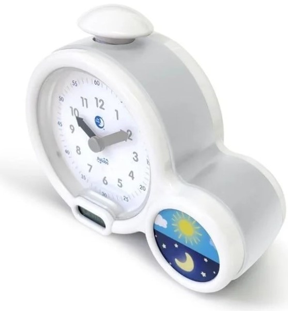 Настільний годинник-будильник Claessens'Kids Kid’Sleep Сірий (7640116260313) - зображення 2