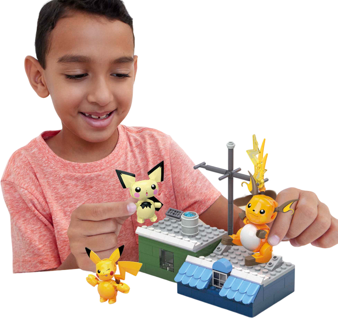 Klocki konstrukcyjne Mega Pokemon Evolution of Pikachu 159 elementów (0194735107896) - obraz 6