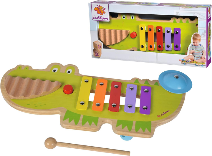 Zabawka muzyczna Simba Eichhorn Crocodile Xylophone (4003046007213) - obraz 2