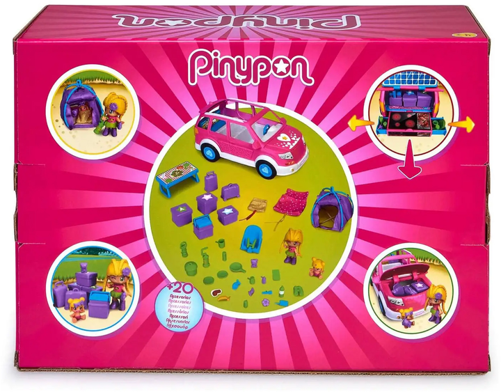 Ігровий набір Famosa Pinypon Family Trip Car (8056379142447) - зображення 2