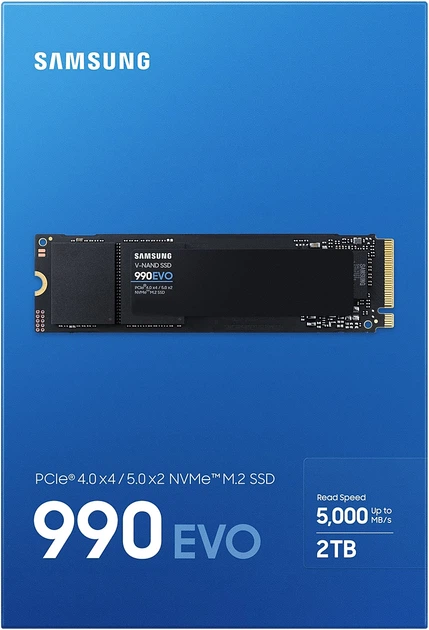 SSD диск Samsung 990 Evo 2TB M.2 PCIe 4.0 x4/5.0 x2 NVMe 2.0 V
