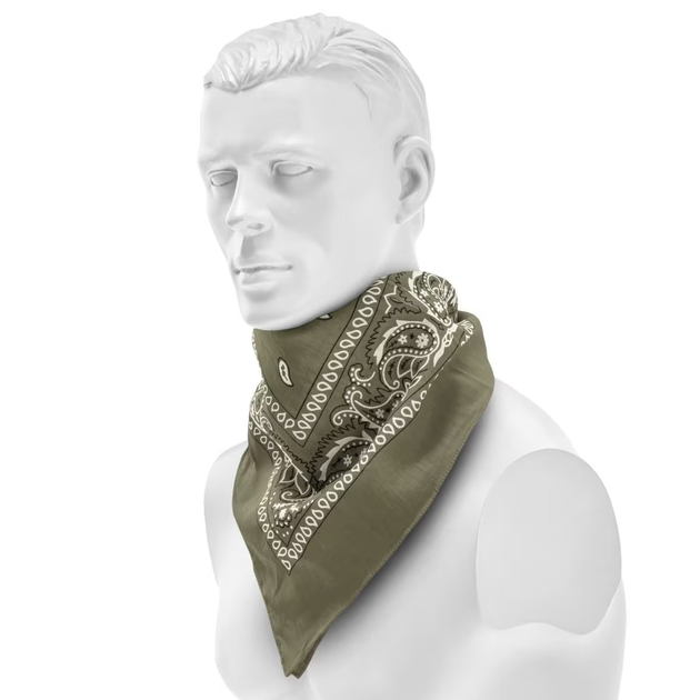 Бандана бавовняна Sturm Mil-Tec Western Bandana Olive (12620001) - изображение 2