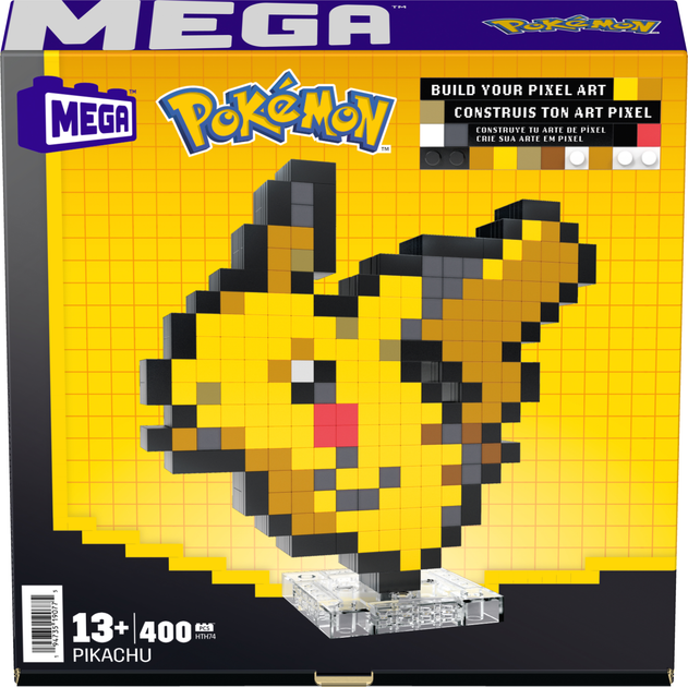 Klocki konstrukcyjne Mega Pokemon Pikachu 400 elementów (0194735190775) - obraz 4