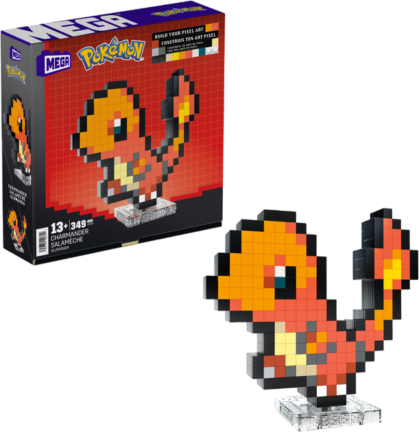 Zestaw klocków Mattel Mega Pokemon Charmander 349 części (0194735190799) - obraz 1