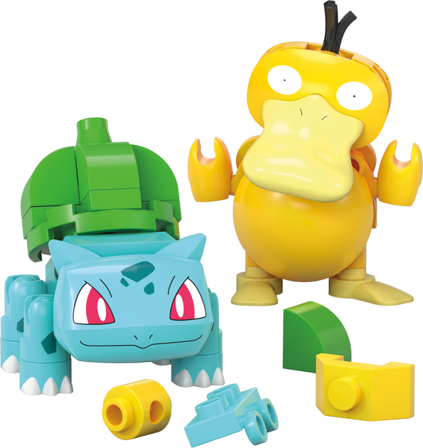 Klocki konstrukcyjne Mega Pokemon Pokeball Bulbasaur i Psyduck 63 elementy (0194735235742) - obraz 3