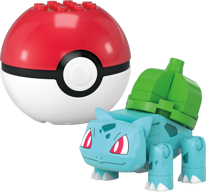 Klocki konstrukcyjne Mega Pokemon Pokeball Bulbasaur i Psyduck 63 elementy (0194735235742) - obraz 4