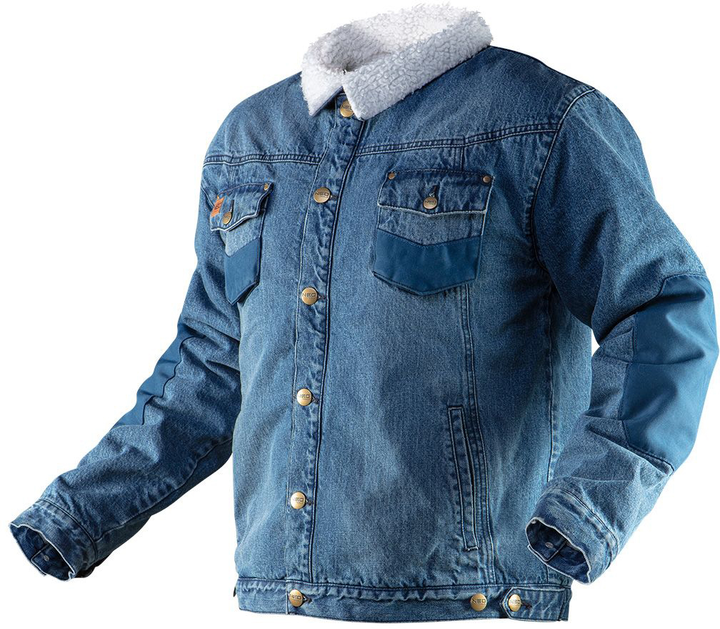 Kurtka robocza NEO Tools Denim 81-557 XL Niebieska (5907558439595) - obraz 1