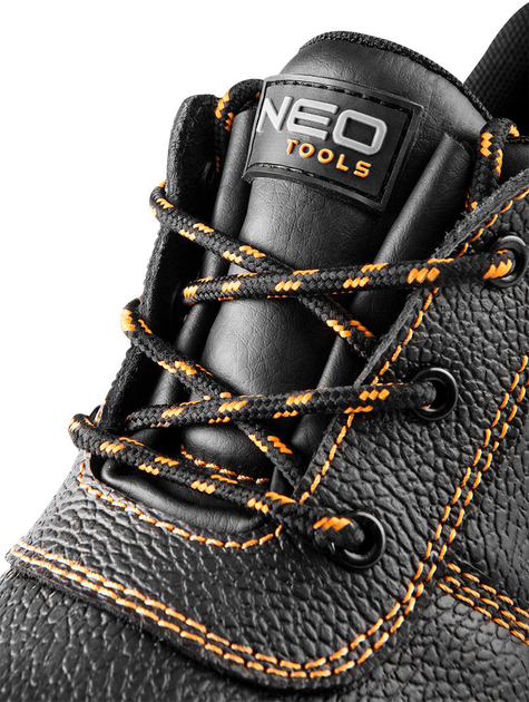 Напівчеревики робочі NEO Tools S1 SRC 82-160 шкіряні 43 Чорні (5907558484014) - зображення 6