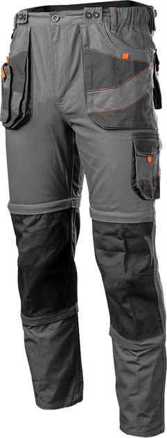 Spodnie robocze na szelkach NEO Tools Cotton Slim 81-321 XL Szary (5907558453096) - obraz 2