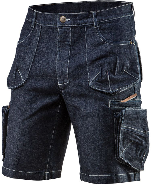 Krótkie spodenki robocze NEO Tools Denim 81-279 M Granatowe (5907558439885) - obraz 1