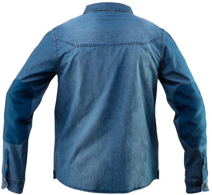 Koszula robocza NEO Tools Denim 81-549 M Niebieska (5907558439632) - obraz 2