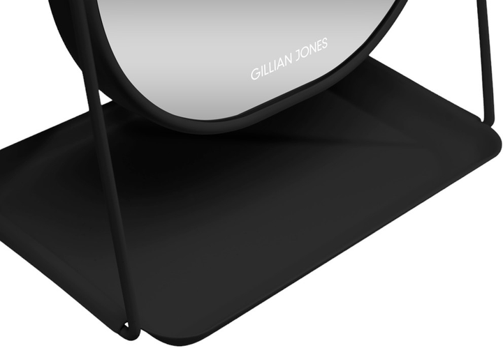 Lusterko kosmetyczne Gillian Jones Table Mirror With Tray Black (5713982011456) - obraz 3
