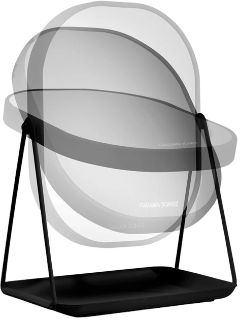 Lusterko kosmetyczne Gillian Jones Table Mirror With Tray Black (5713982011456) - obraz 4