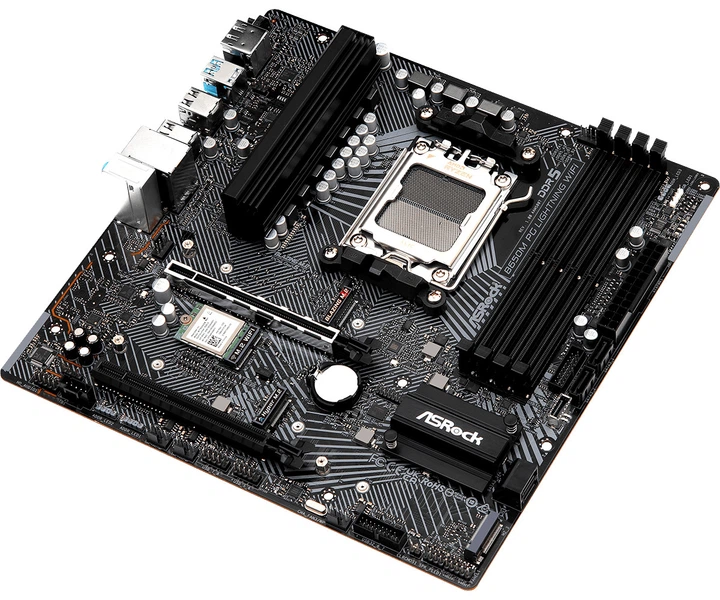 Płyta główna ASRock B650M PG LIGHTNING WIFI (sAM5, AMD B650, PCI-Ex16) - obraz 3
