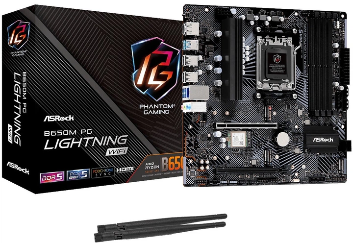 Płyta główna ASRock B650M PG LIGHTNING WIFI (sAM5, AMD B650, PCI-Ex16) - obraz 5