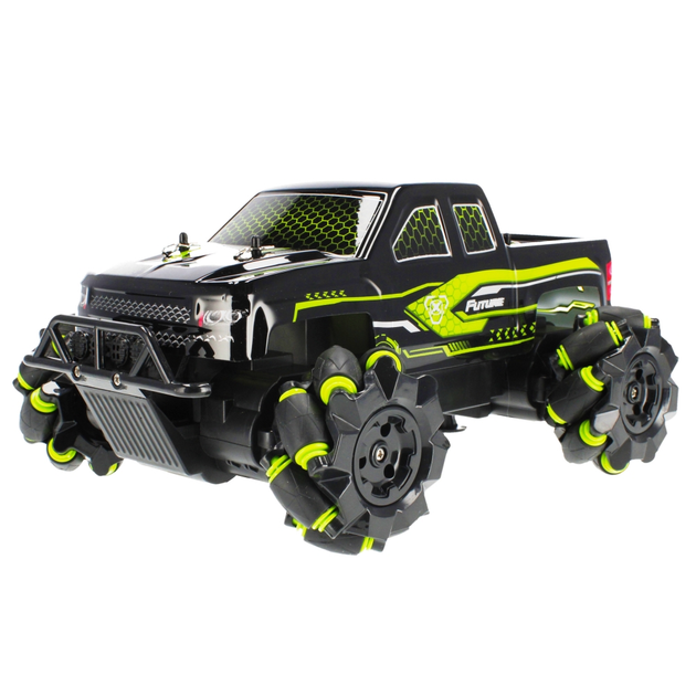 Jeep zdalnie sterowany Mega Creative RC FF LAD USB Czarno-zielony (5908275178057) - obraz 1