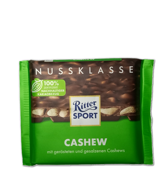 Шоколад Ritter Sport CASHEW молочний з горіхом кеш'ю 100г (58009) - Фото 1 Шоколад Ritter Sport CASHEW молочний з горіхом кеш'ю 100г (58009) - зображення 1