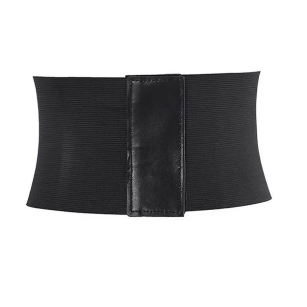 Корсет широкий пояс из эко кожи One Size чёрный - изображение 4