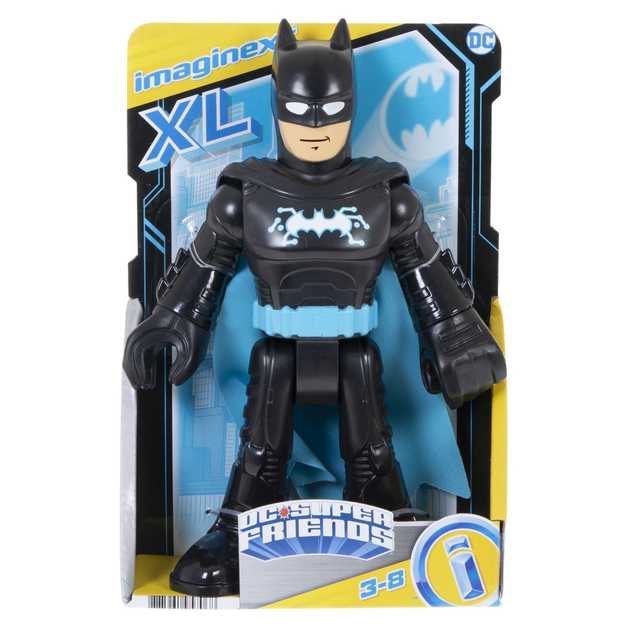 Figurka Imaginext DC Super Friends Bat-Tech XL Black Blue Batman Figur 25 cm (0887961957068) - obraz 1