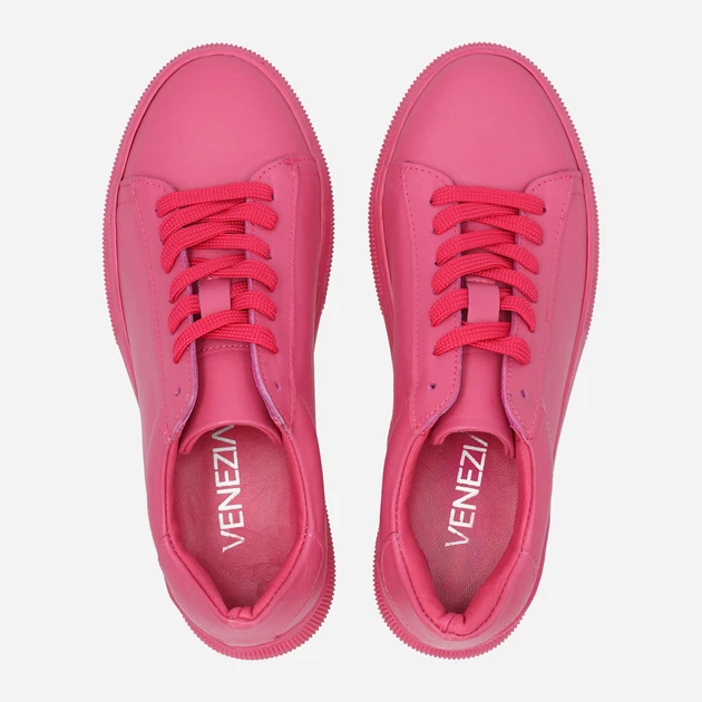 Жіночі снікери Venezia D010 36 23.7 см Рожеві (5906140360255) - зображення 5