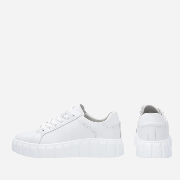 Sneakersy damskie skórzane Venezia F3033 37 24.2 cm Biały/Złoty (5906140415818) - obraz 8