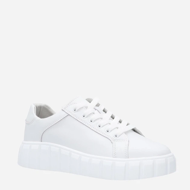 Sneakersy damskie skórzane Venezia F3033 38 25 cm Biały/Złoty (5906140415849) - obraz 7