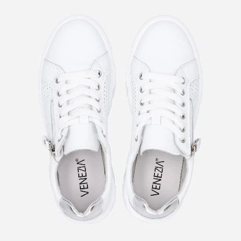 Жіночі кеди низькі Venezia FT210256 37 24.2 см Білі (5906140416495) - зображення 5
